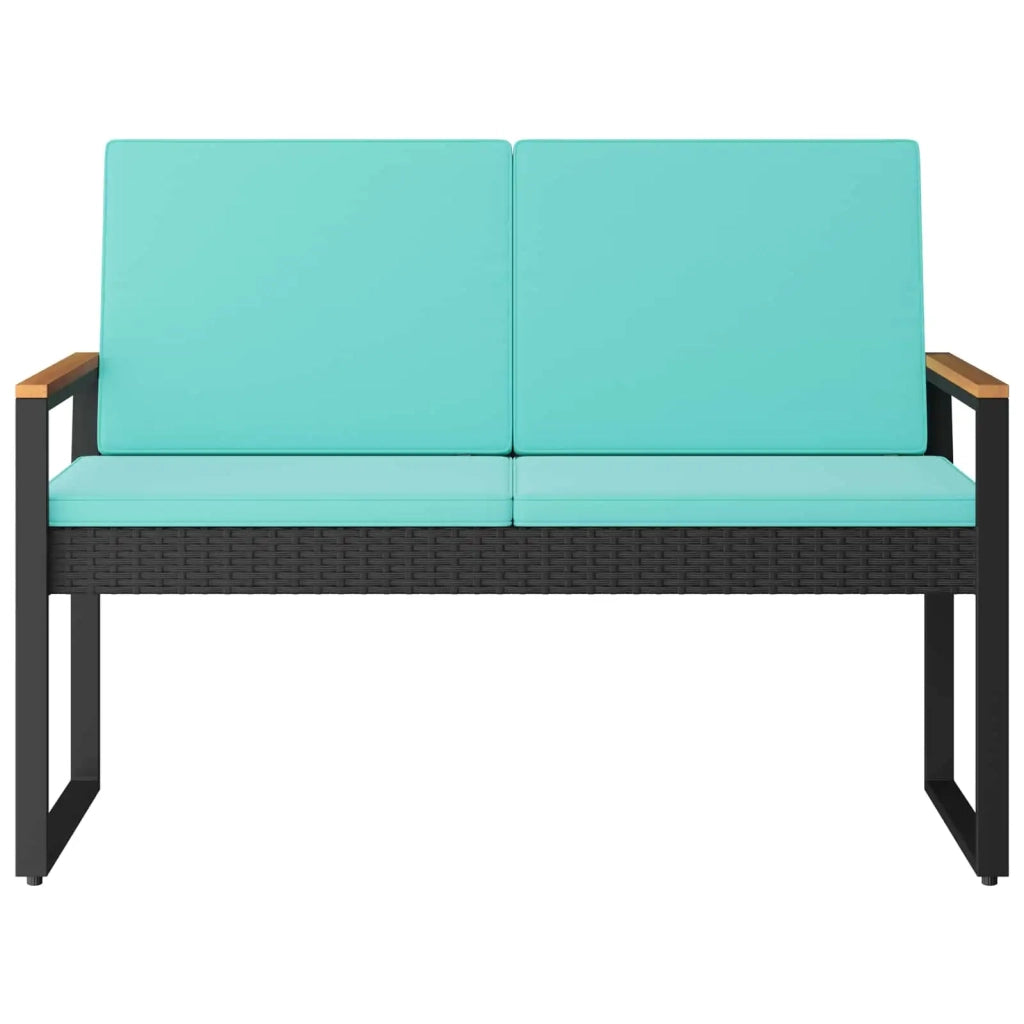 Panchina da esterno 2 -Seater 107 x 61 x 80 cm polyrattan 42025341