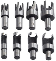Set di Forbici a Percussione - 8 Pezzi - Attrezzatura per Lavorazione del Legno - Acciaio di Carbonio Corrosione-Resistente - Per Macchine da Forare - 4 Misure Precise - Set di Forbici
