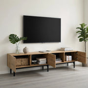 Cassettiera per TV in MDF tonalità Rovere Chiaro 175 cm