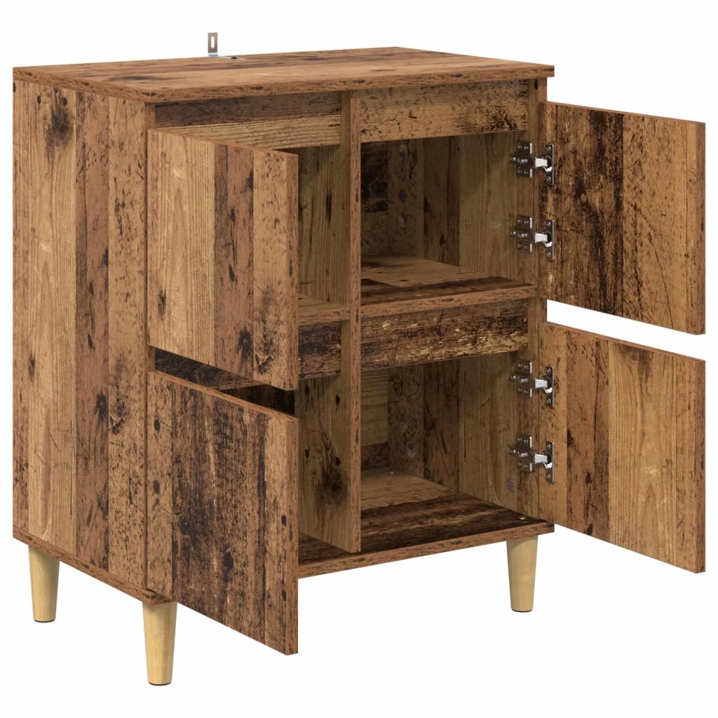Credenza | Madia | Buffet da pranzo | Armadio da pranzo Legno vecchio 60 x 35 x 70 cm Legno multistrato