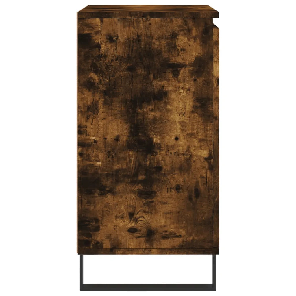 Credenza | Madia | Buffet da pranzo | Armadio da pranzo Rovere Fumo 60x35x70 cm in Legno Multistrato
