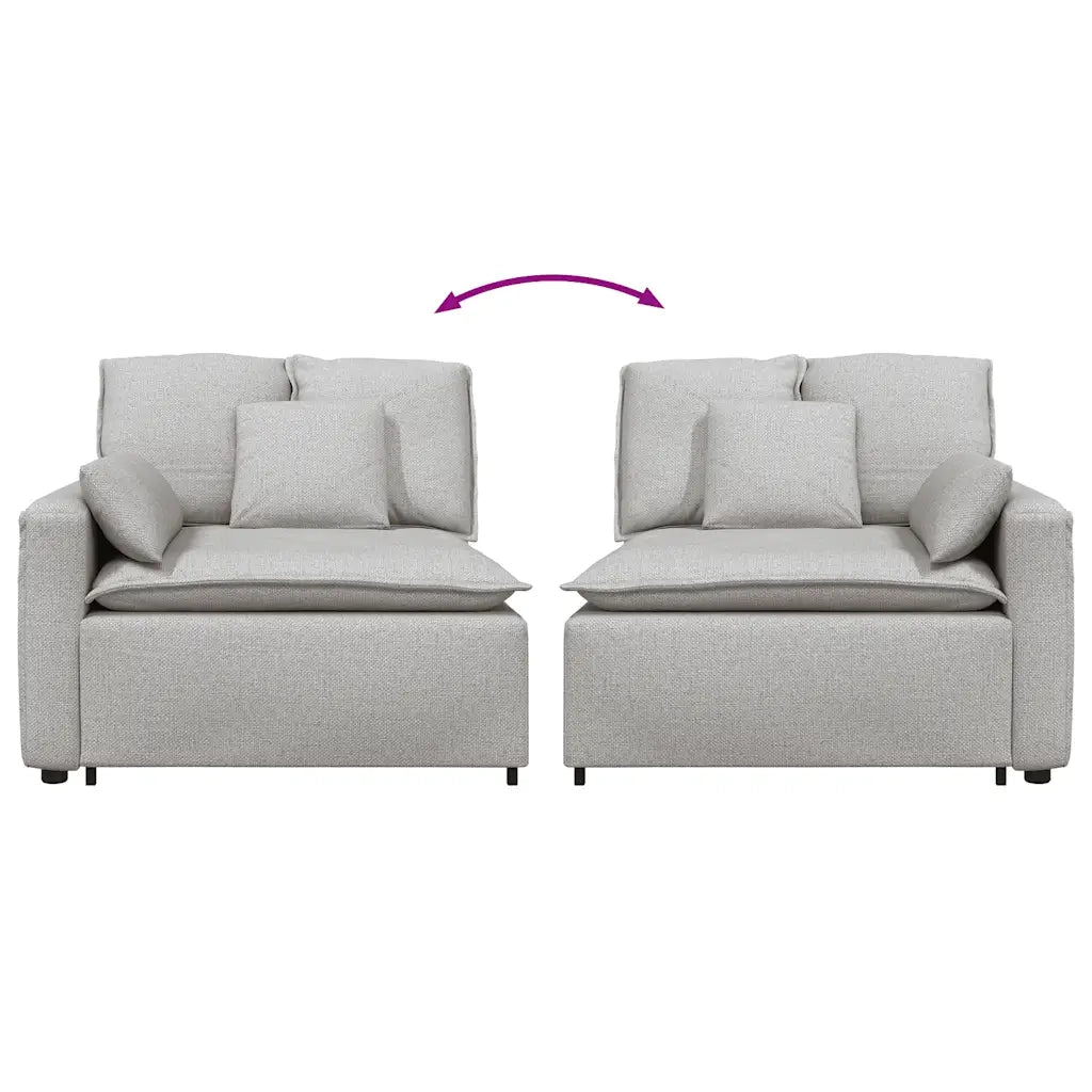 Modulo Terminale Bracciolo Divano Modulare con Cuscini 100 cm CFW3505974