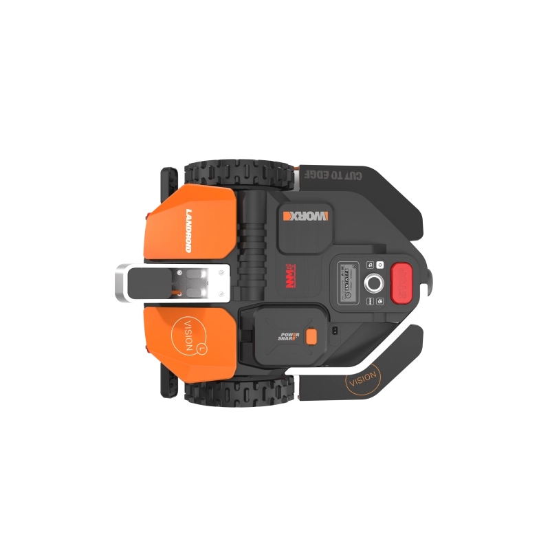 Robot rasaerba automatico WR213E Landroid Vision con videocamera AI per giardini fino a 1300 m² - Worx
