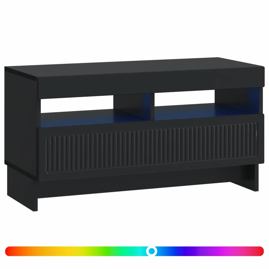 Mobile TV LED Nero Legno ingegnerizzato 896116