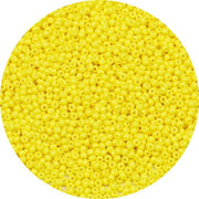 Kralen in vetro di colore giallo chiaro, 2 mm, 9000 pezzi, 100 gram, 12/0 piccoli per la realizzazione di gioielli, orecchini, bracciali e collane.