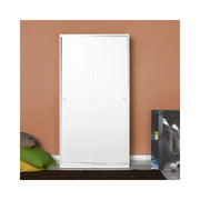Armadio 2 ante scorrevoli 5 ripiani SWD4352023 colore bianco
