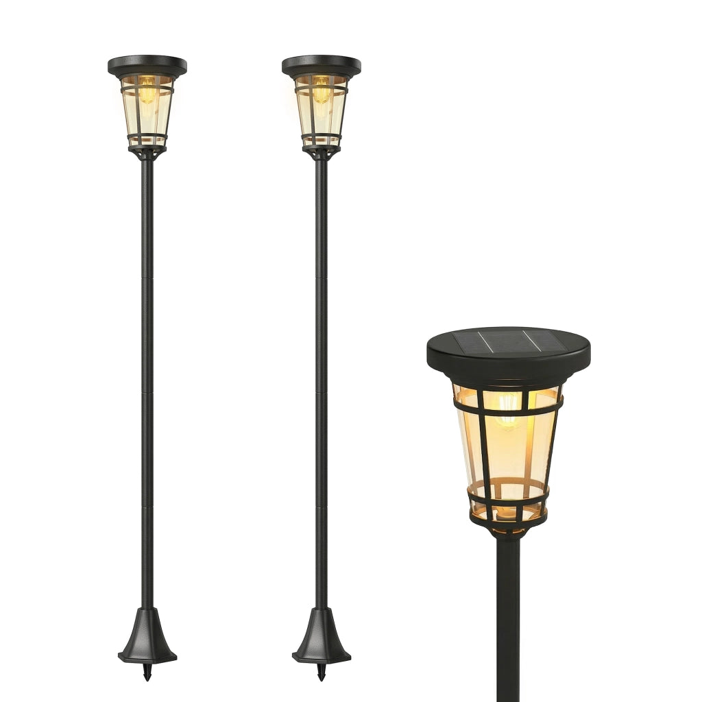 Lanterne Solari 2 Pezzi ¨C Zephmum ¨C Grigio 180cm IP44