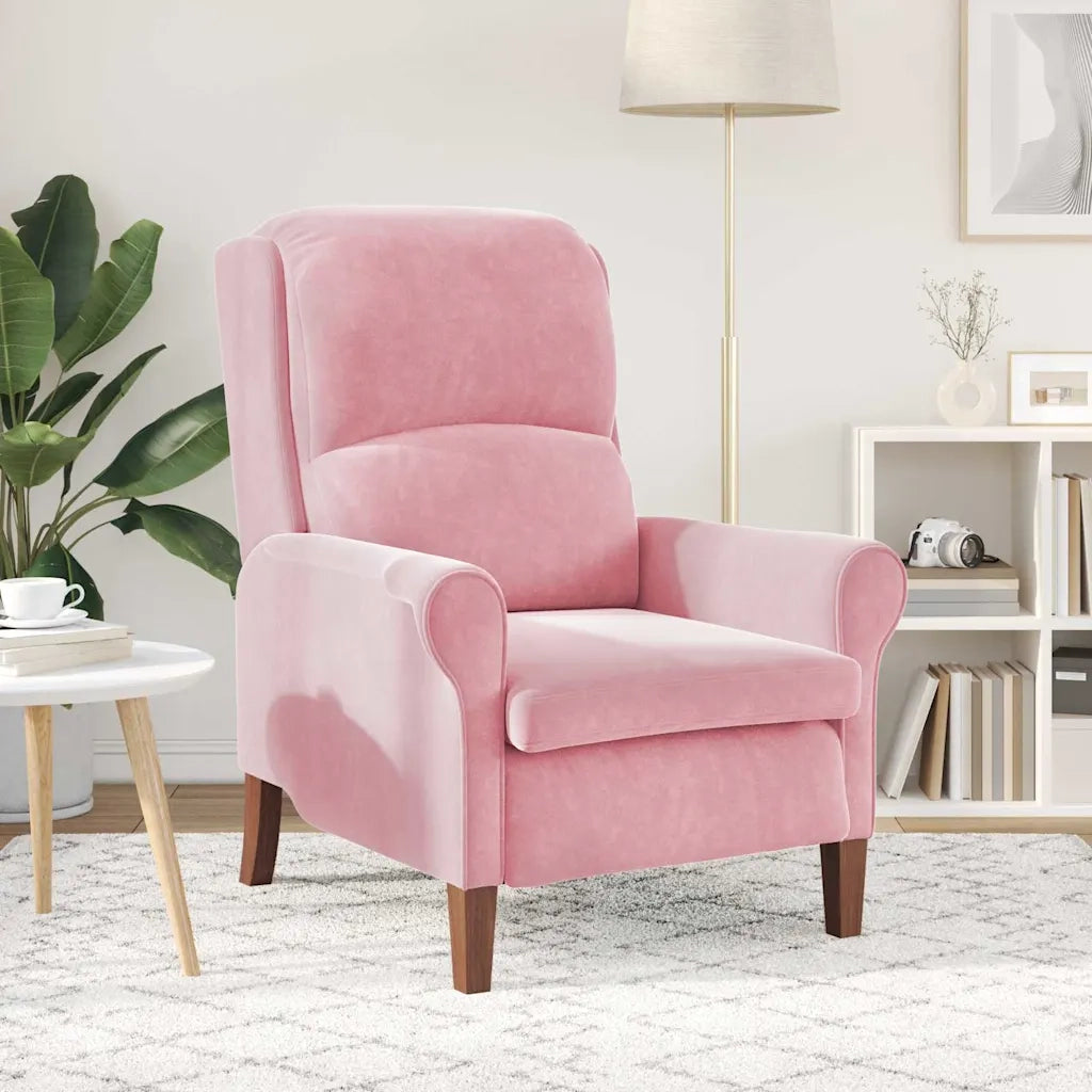 Divano Sedia-Poltrona Rosa Velluto 635405