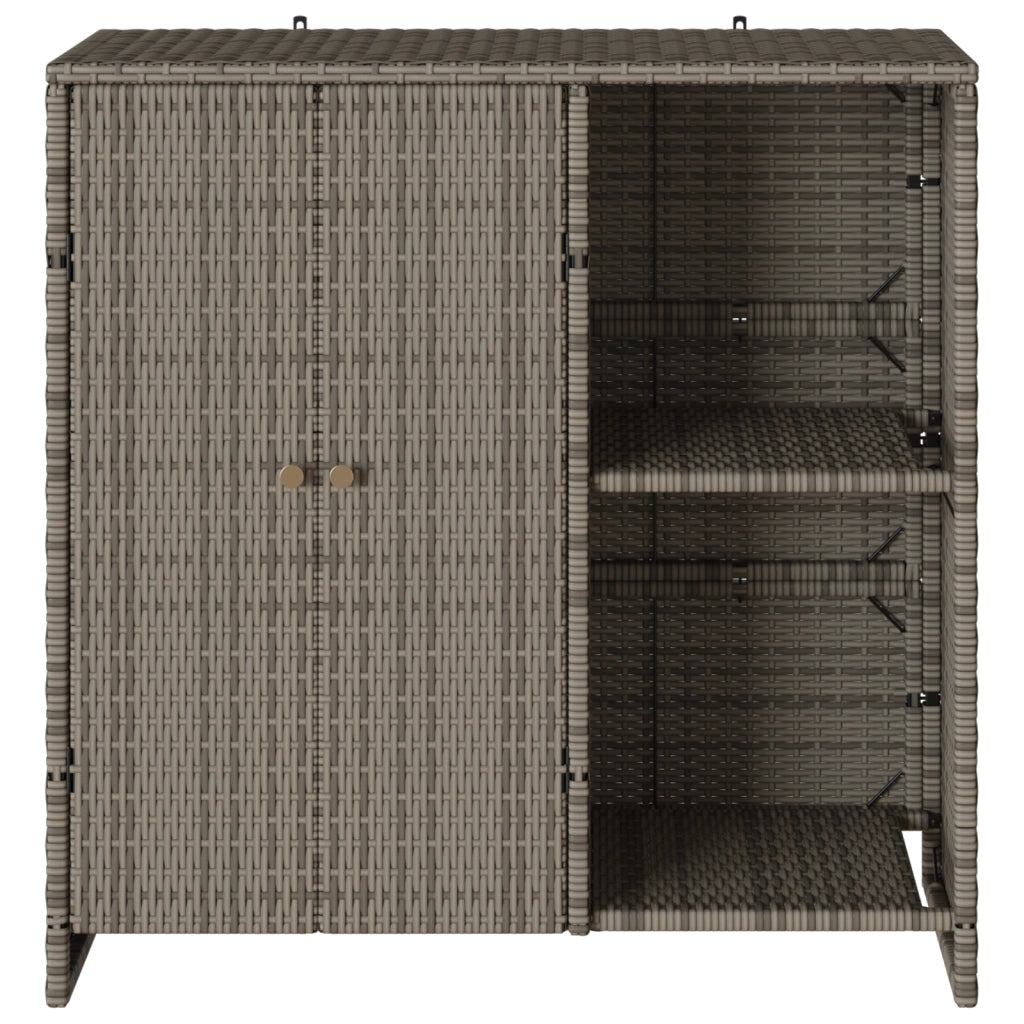 Armadio da Stoccaggio  Grigio 100x36x102 cm Rattan