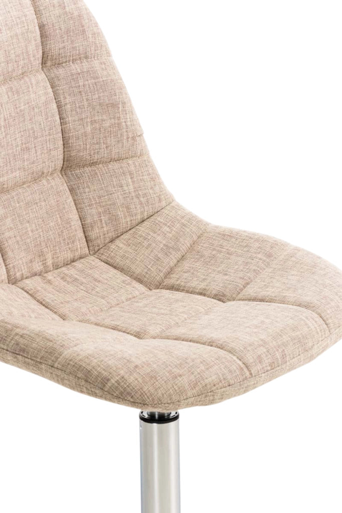 Set di 2 sedie Emil Tessuto crema