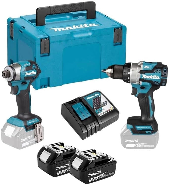 Combopack 2 strumenti 18 V (2 x 5.0 Ah) (DDF489 + DTD173) - MAKITA DLX2527TJ