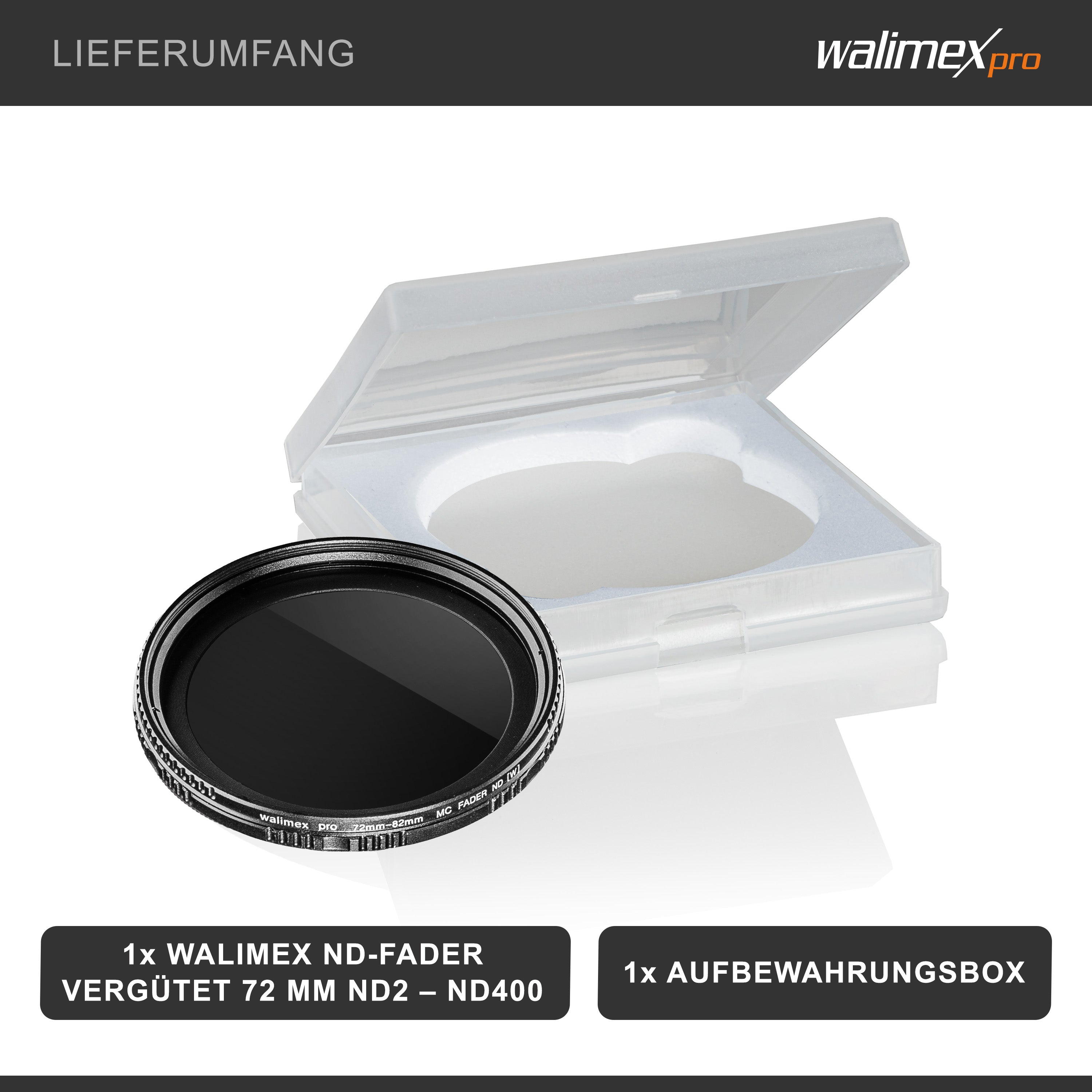 ND-Fader ND2-ND400 MC 72 mm