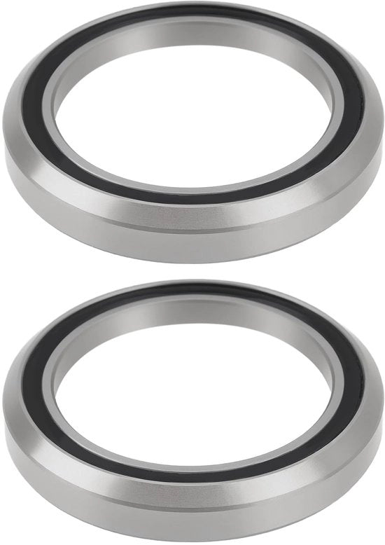 Coppia di cuscinetti per sella bicicletta diametro interno 34,1mm diametro esterno 46,9mm altezza 7mm 45°x45° ACB4545 Cuscinetto per sella bicicletta argento