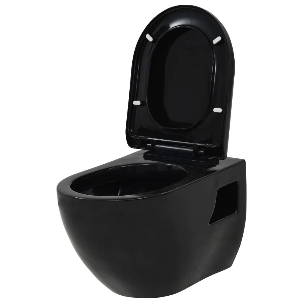 Kit completo per WC sospeso con cassetta di scarico in ceramica nera nascosta 02_0003580