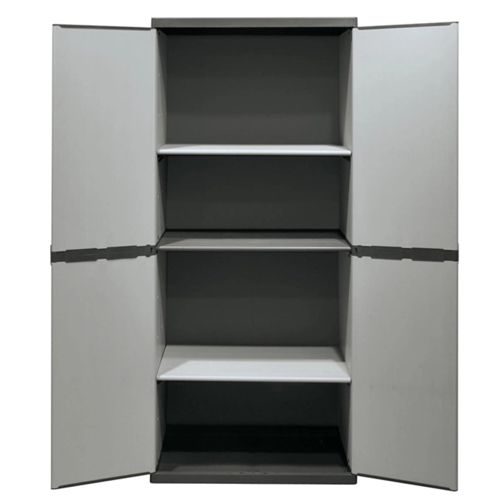 Armadio in resina tuttopiani 68x40x168cm grigio mongardi