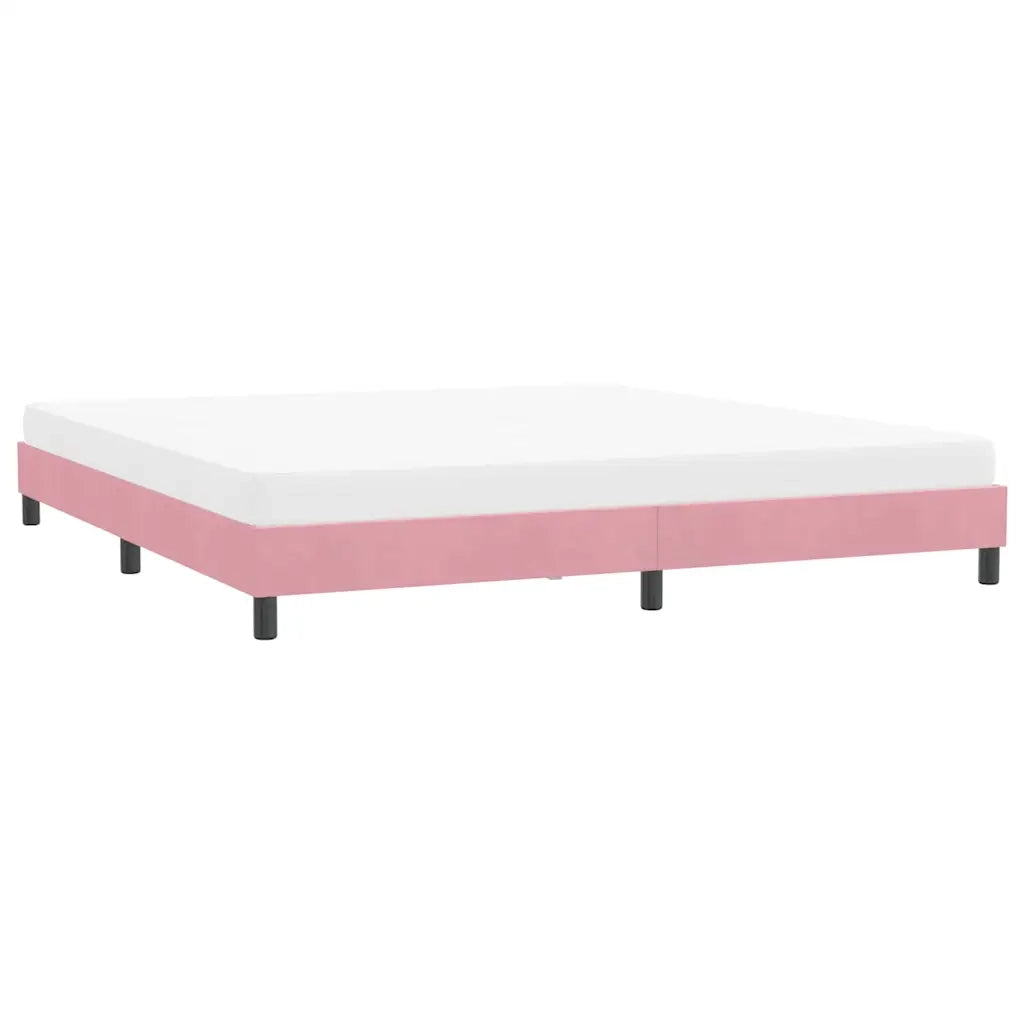 Giroletto senza Materasso Rosa 180x220 cm Velluto 4101420