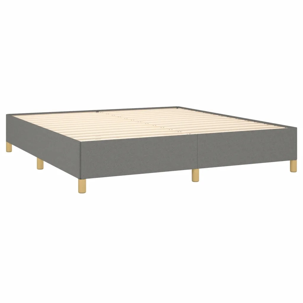 Giroletto senza Materasso Grigio Scuro 180x200 cm Tessuto 347182