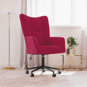 Sedia Relax Rosso Vino in Velluto