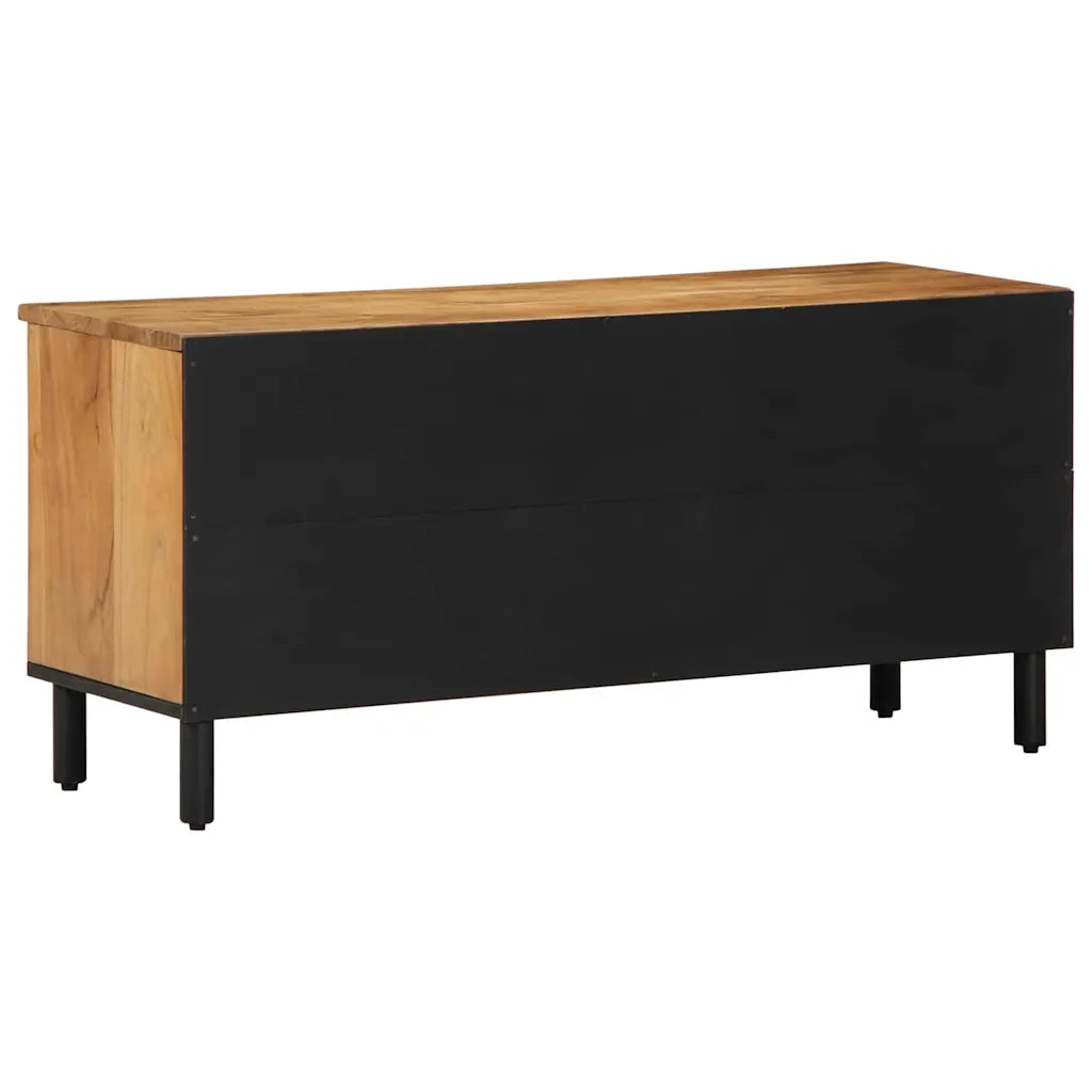 Mobile TV-Credenza per TV Legno di Acacia Massello 100 x 33,5 x 46 cm 761116