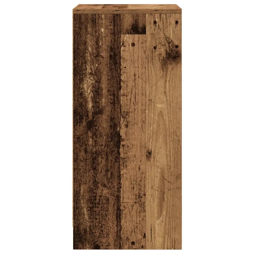 Scarpiera | Mobile per scarpe Legno Antico 29,5x34x76 cm in Legno Multistrato