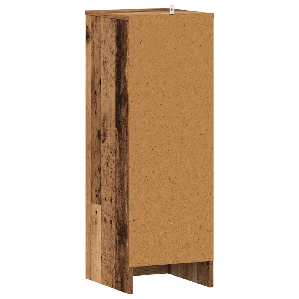 Scarpiera 32 x 35 x 92 cm ampio vano contenitore con anta stile moderno legno di rovere ingegnerizzato realizzata artigianalmente 02_0050920