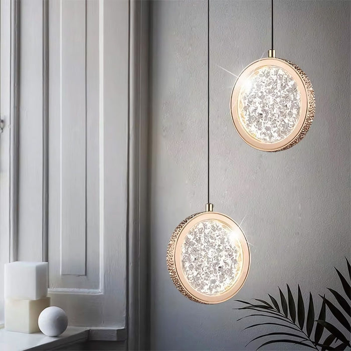 Lampadario A Sospensione In Cristallo Led Lhj100-1cp Złota