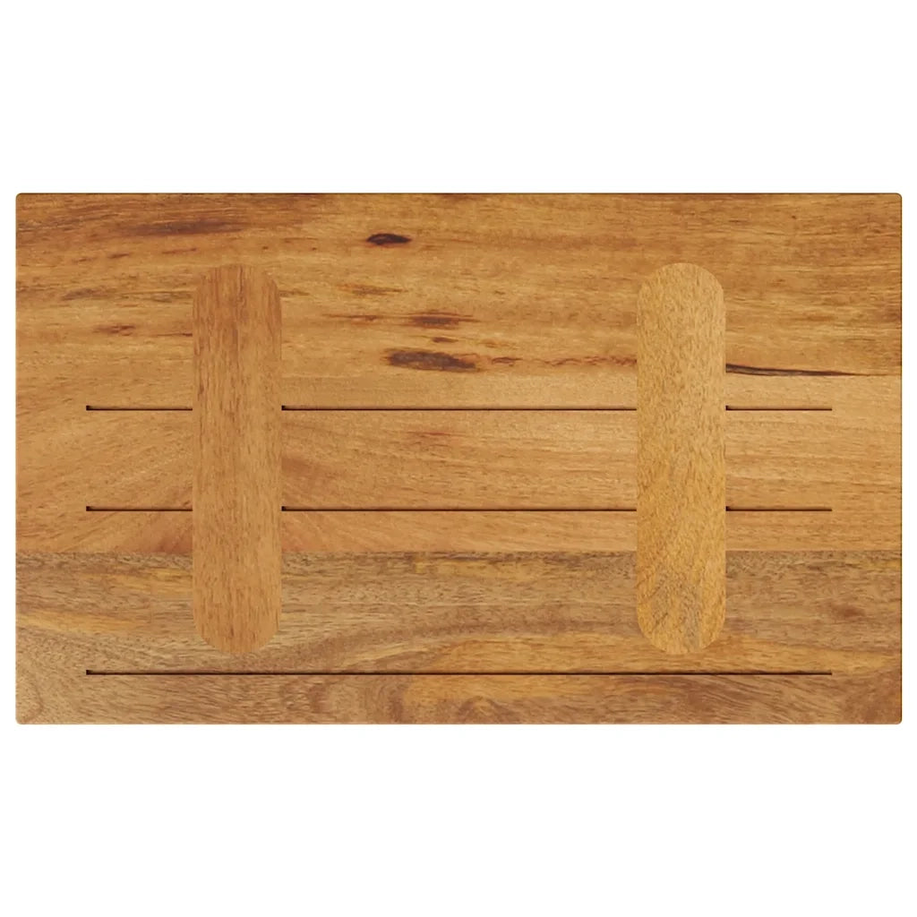 vidaXL Piano per Tavolo 40x30x2,5 cm Rettangolare Legno Massello Mango