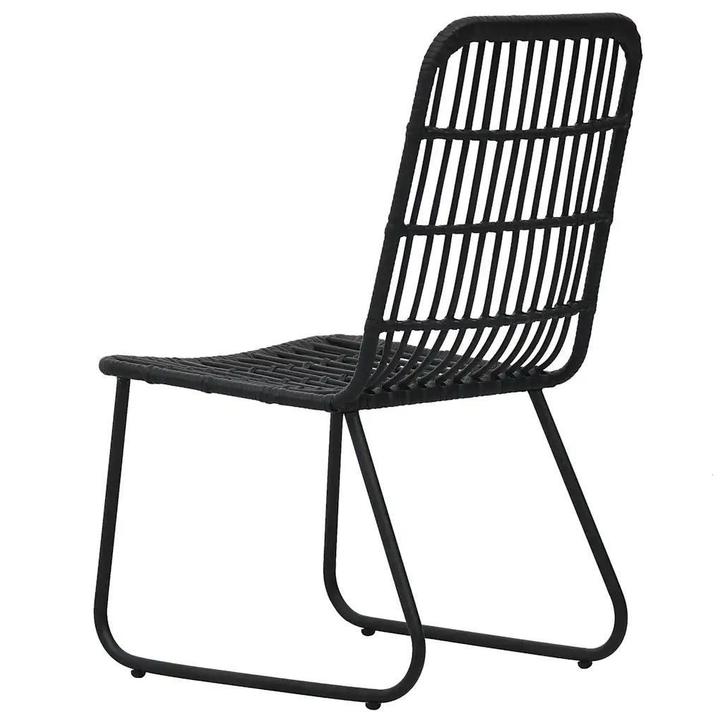 Set da Pranzo da Giardino 5 pz in Polyrattan e Vetro 3060250