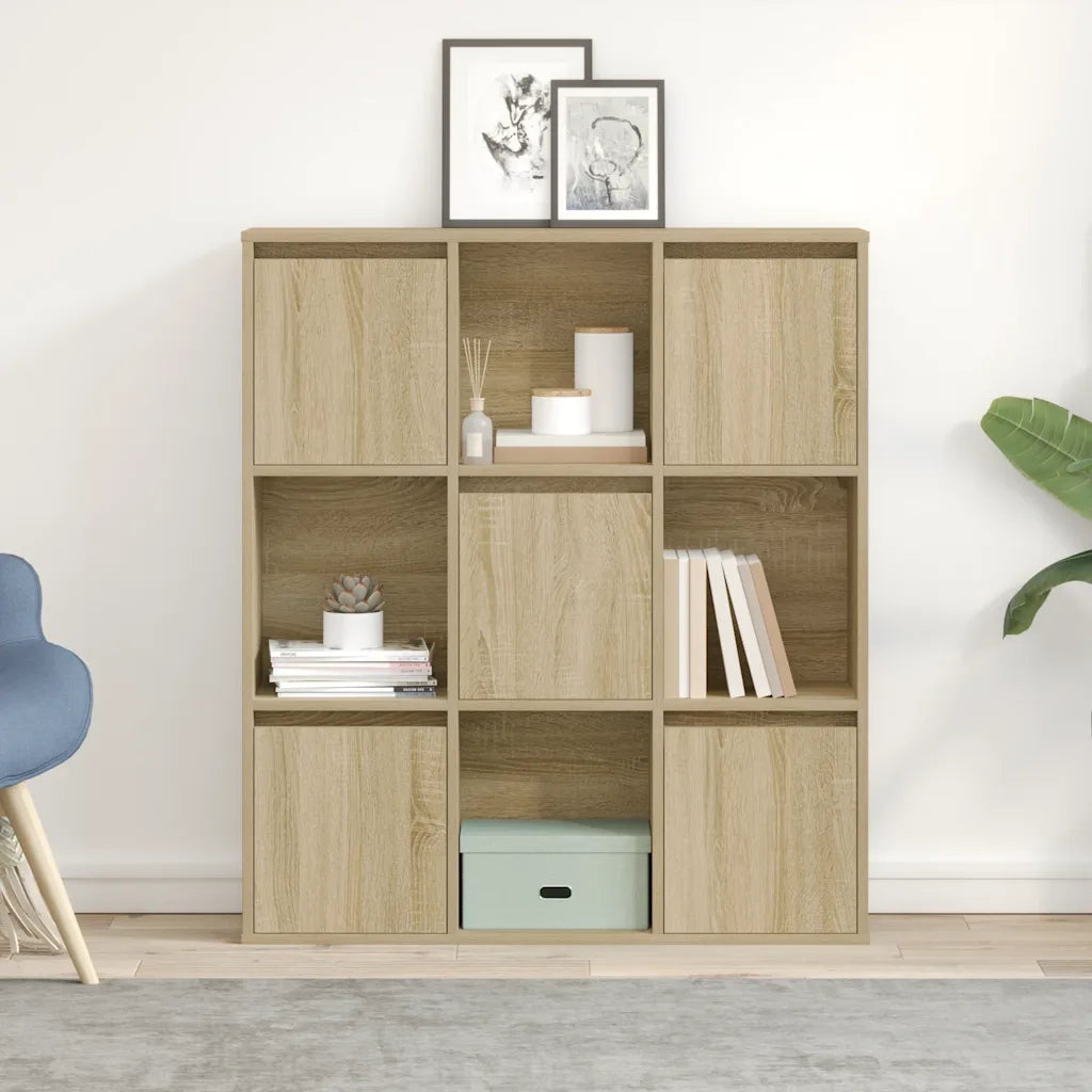 Libreria Rovere Sonoma 89x24x101,5 cm in Legno Multistrato 860402