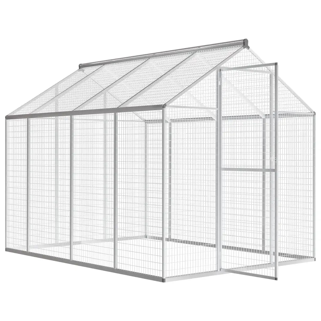 Voliera da Giardino in Alluminio 178x242x192 cm 170349