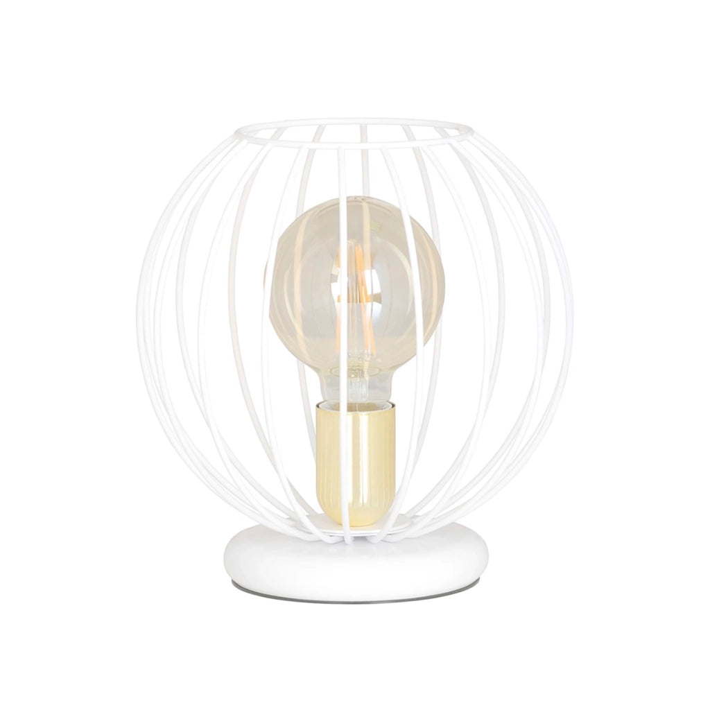 Lampade Da Scrivania Contemporaneo Omoikane Acciaio Bianco 1 Luce E27 Ip20