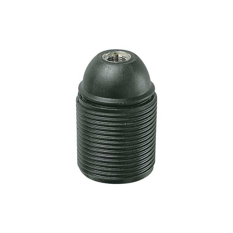 02107 Portalampada E27 M10X1 Cm/Fil. Nero