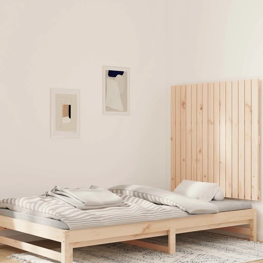 Testiera | Testata da Parete 95,5x3x90 cm in Legno Massello di Pino