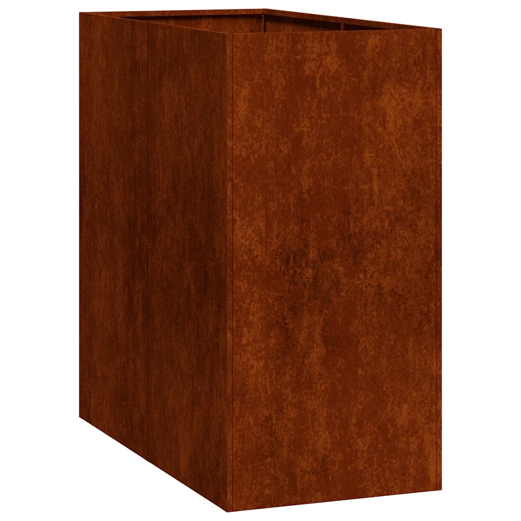 Fioriera Arrugginita 40x80x80 cm in Acciaio Corten 860779