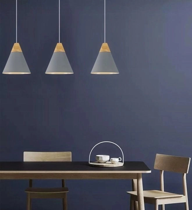 Lampada Da Soffitto Pensile Scandi A Grigio