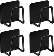 Supporto per asciugamani - Sostegno appeso - Autoadesivo - Impermeabile - Acciaio inossidabile - 4 pezzi 5x5 cm - Organizzatore per la cucina