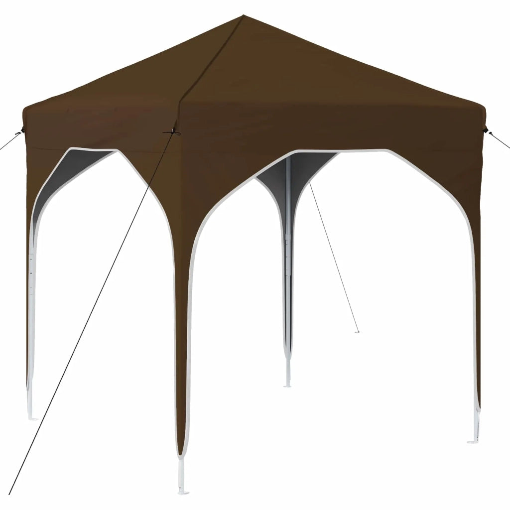 Tenda per feste a pop-up-Gazebo 194 x 194 x 245 cm Tortora