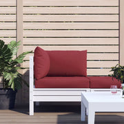 Cuscini per Pallet 3 pz Rosso Vino in Tessuto Oxford 361782