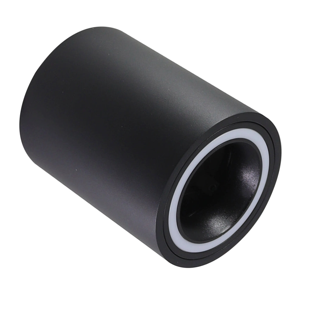 Plafoniera superficie tonda nera GU10 Falco Polux 323651