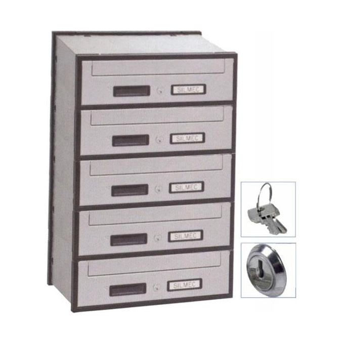 Silmec Casellario Oriz 5P Acc Silver 5B1-501
