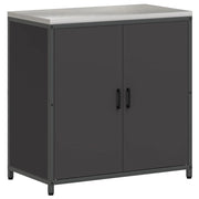 Pensile da cucina | Stoccaggio in cucina HATTEM Nero 90 x 50 x 92 cm Acciaio