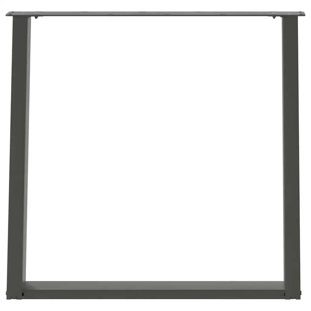 vidaXL Gambe per tavolo da pranzo a forma di U 2 pz Antracite 80x(72-73) cm Acciaio