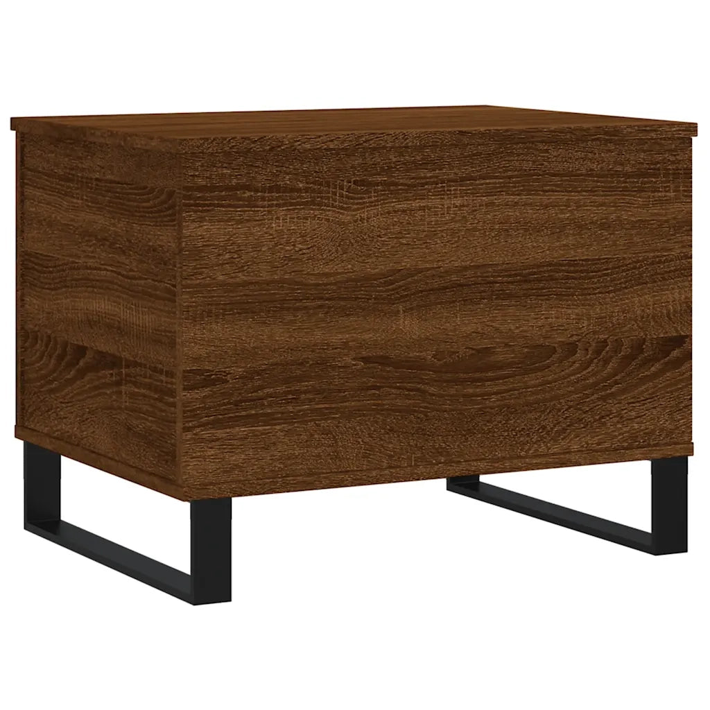 Tavolino Salotto-Tavolino da soggiorno-Tavolo Rovere Marrone 60x44,5x45 cm Legno Multistrato 825661