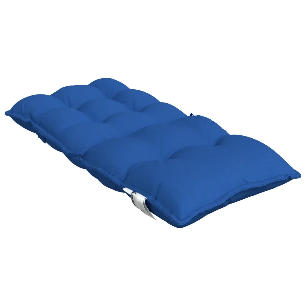 Cuscini Sedia con Schienale Basso 2 pz Blu Reale Tessuto Oxford 377701