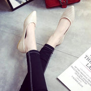 Ballerine per donna - Stivaletti piani - Stile comodo - Abbraccio - Punta a punta - Slip On - Pompini comodi per ballerine - Adatto per donne - Moda - Tessuto - 40 EU.