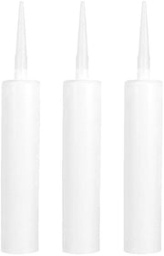 Congelatore per Afdichtamento 300 ml - Tubi di Afdichtamento Vuoti - Materiale Riciclabile in Plastica - Afdichtamento a Mano - Applicazione Precisa - Bianco - Tubo di Afdichtamento