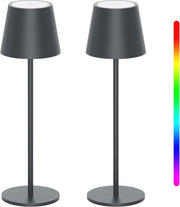 Lampada da Tavolo Senza Fili a LED con Batteria e Illuminazione RGB - Utilizzo Indoor ed Esterno