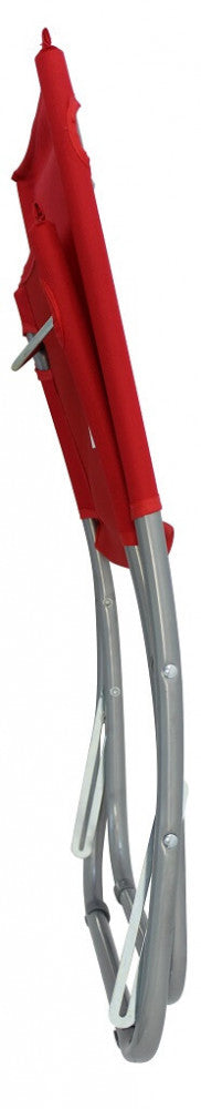 Spiaggina Steel Oxford 49x43x32/55h cm in Acciaio Vari Colori