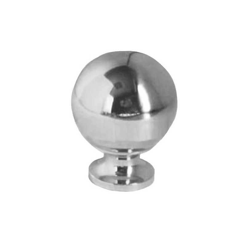 Pomolo Sfera Ottone Cromato mm 22