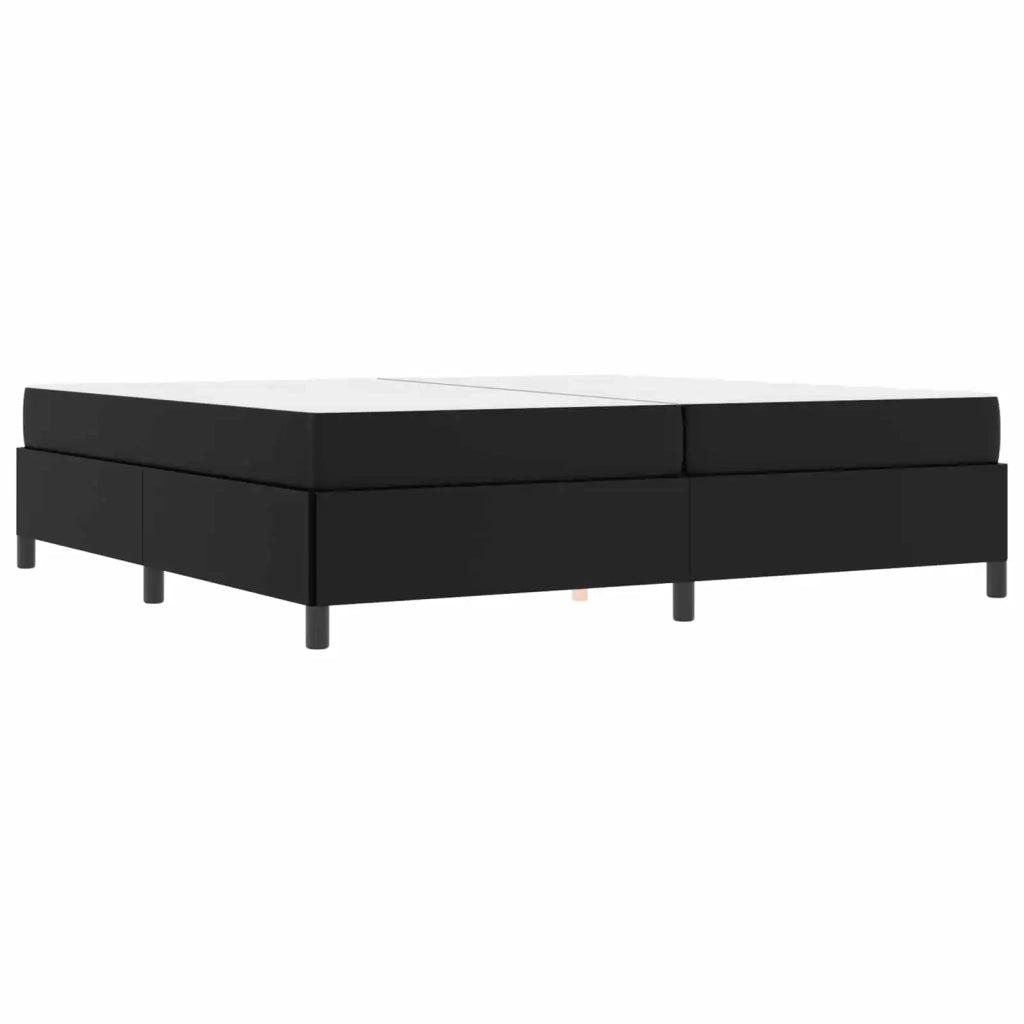 Struttura del letto con materasso Nero 200 x 200 cm Tessuto 3399019